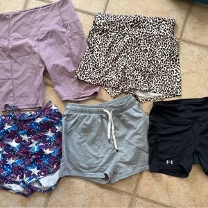 Bundle Of Women’s Shorts SHEIN Under Armour Size Small And XS Athletic Lounge
